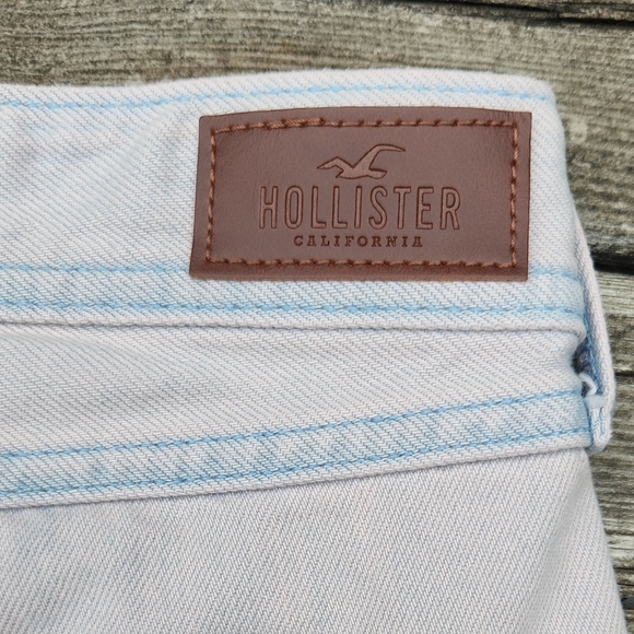 Hollister Low Rise Distressed Ripped  Boyfriend Shorts Pastel Pink Purple - Picture 9 of 10